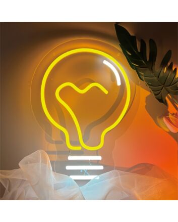 Brighten Your Space in Style: Lamp Bulb LED Neon Sign for Home Decor, Office Bliss, Storefront Chic, Bar Ambience & Unforgettable Weddings and Parties.