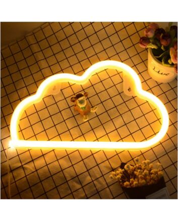 Brighten Up Any Space: LED Cloud Neon Sign Perfect for Home Decor, Offices, Bars, and Special Events