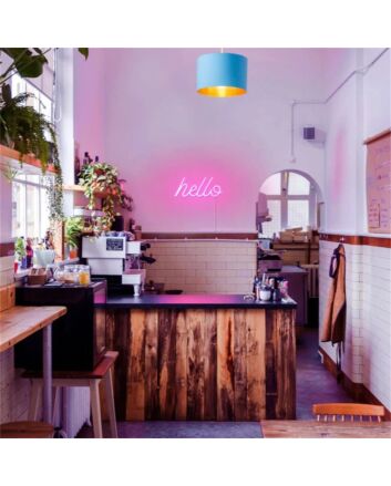 Brighten your spaces, from living room to parties: LED Hello For Home LED Neon Sign.