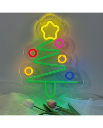 Brighten Your Festivities: Perfect for Wedding, Home, and Office Celebrations - LED Signs Wall Christmas Tree Sign Party Decorations Neon