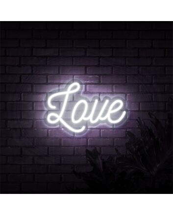 Brighten Up Your Home, Office, or Wedding with the Romantic Glow of Love LED Neon Sign Sketch and Etch Us.