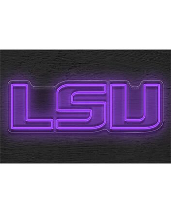 Brighten Up Your Game Night, Bar, and Sports Den with the Lsu Logo LED Neon Sign