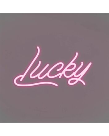Brighten Up Your Space: Lucky LED Neon Sign Perfect for Home Decor, Office Ambiance, and Celebratory Events Like Weddings & Parties.
