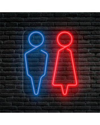 Brighten Up Your Bar, Café, or Gender Reveal Party with the Male And Female LED Neon Sign.