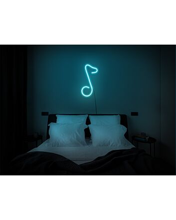 Brighten Up Your Bar and Music Studio with the Melodic Ambiance of Music Note LED Neon Light.