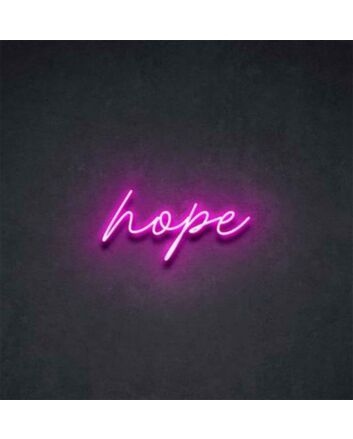 Brighten Your Spaces from Office to Bar with the Neon Light Hope LED Neon Sign: Ideal for Home Decor, Workplace Ambiance, and Celebrations.