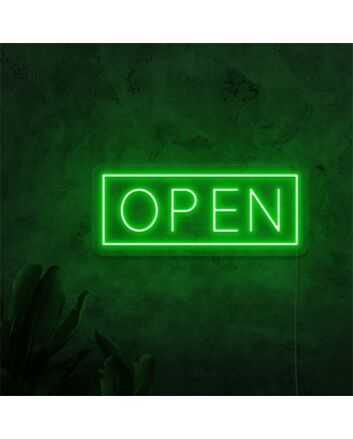 Brighten Your Store, Bar, or Home Entrance with the Enchanting Neon Open Sign Sketch and Etch Us.