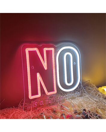 Brighten Your Office, Bar, or Event - No Is A Full Sentence LED Neon Sign Adds a Bold Statement