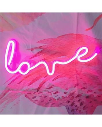 Brighten Up Romance Everywhere: Nordstylee LED Neon Art Love LED Neon Sign for Weddings, Bedrooms, and Valentine's Celebrations.
