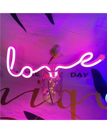 Brighten Up Romance Everywhere: Nordstylee LED Neon Art Love LED Neon Sign for Weddings, Bedrooms, and Valentine&#039;s Celebrations.