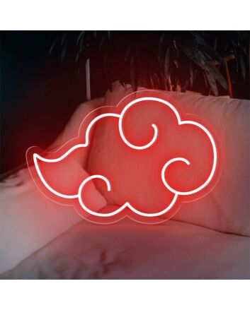 Brighten Up Your Bedroom, Bar, or Anime Event with the Nufr Japanese Akatsuki Cloud LED Neon Sign.