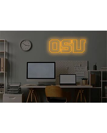 Brighten Up Your Game Room, Bar, or Dorm with the Osu Logo LED Neon Sign.