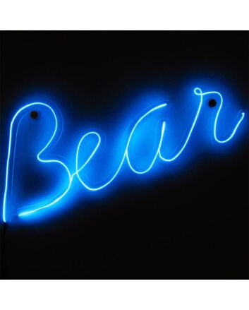 Brighten Your Kid's Room, Birthday Celebrations, and Play Areas with Personalised LED Neon Bear Name Sign.