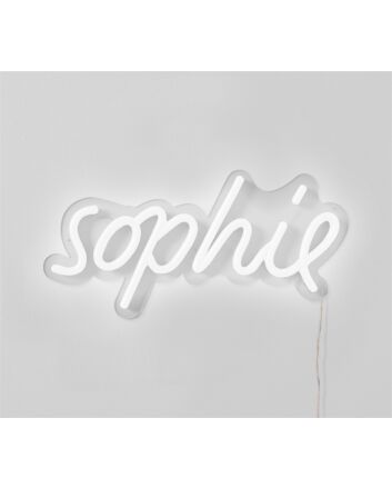 Brighten Up Your Space: Personalized Decor Sophie LED Neon Wall Light for Home, Office, Bars, and Special Celebrations