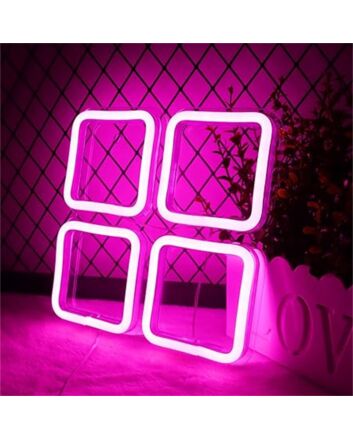 Brighten up Your Gaming Space or Party with the Pink Tetris LED Neon Sign.