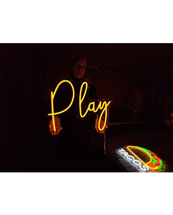 Brighten Your Space: Play LED Neon Sign for Home, Office, and Special Celebrations