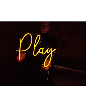 Brighten Your Space: Play LED Neon Sign for Home, Office, and Special Celebrations