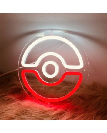 Brighten Up Your Gaming Room, Party, or Store with a Pokeball LED Neon Sign.