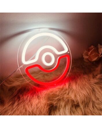 Brighten Up Your Gaming Room, Party, or Store with a Pokeball LED Neon Sign.