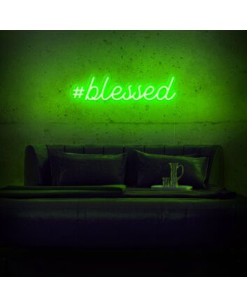 #Blessed Neon Sign
