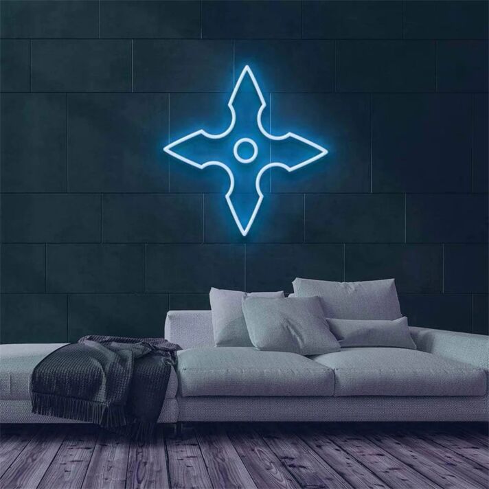 Add a Ninja Spark to Your Home, Office, and Special Events with the Shuriken LED Neon Sign.