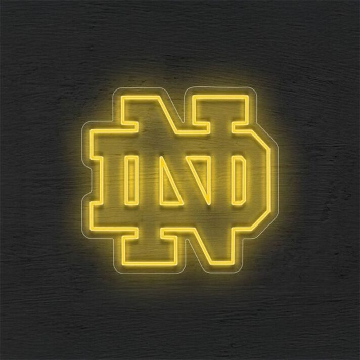 Brighten Your Game Day Celebrations and Man Cave with the University Of Notre Dame LED Neon Sign.