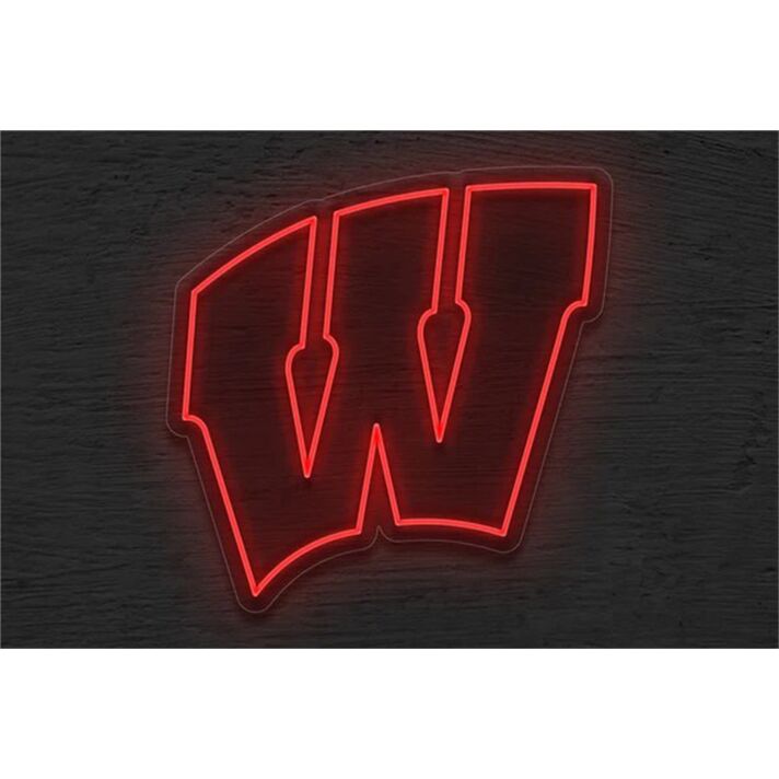 Brighten Your Game Day Celebrations and Home Bar with the University Of Wisconsin Logo LED Neon Sign.