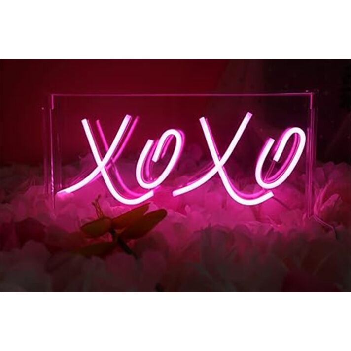 Brighten Up Your Wedding, Bar, and Home Atmosphere with Xoxo Lightbox LED Neon Sign.