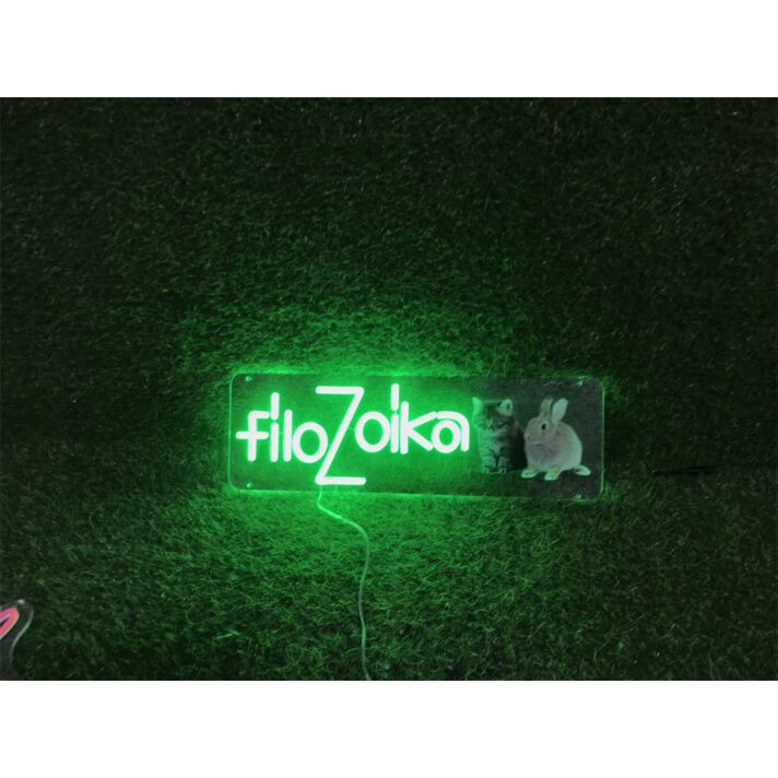 Elevate Your Space: Custom Filo Zoika Uv LED Neon Sign for Bars, Weddings, and Home Ambiance