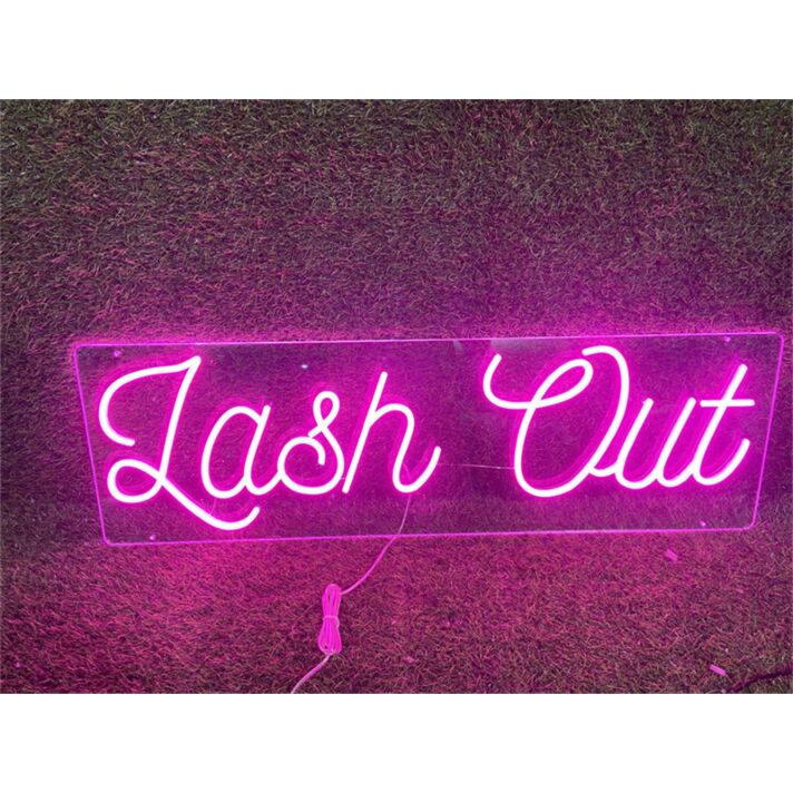 Enhance Your Beauty Studio or Home Vibes with the Custom Lash Out LED Neon Sign