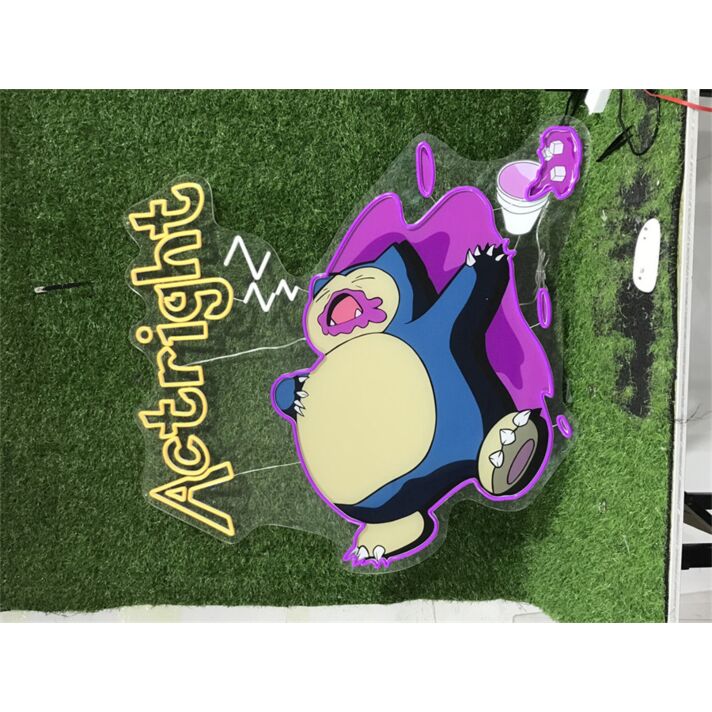 Brighten Up Your Bar, Office, and Home Décor with the Versatile Uv Actright LED Neon Sign.