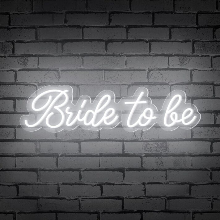 Add a vibrant touch to your wedding celebrations and bridal showers with the Bride To Be Words Neon Sign.