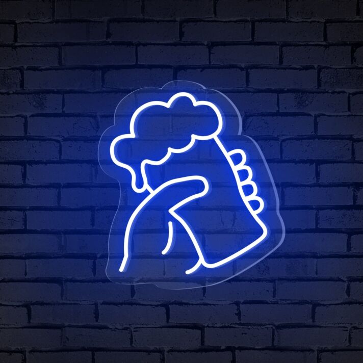 Brighten Up Your Bar, Store, or Man Cave with the Handheld Beer Glass Neon Bar Sign.