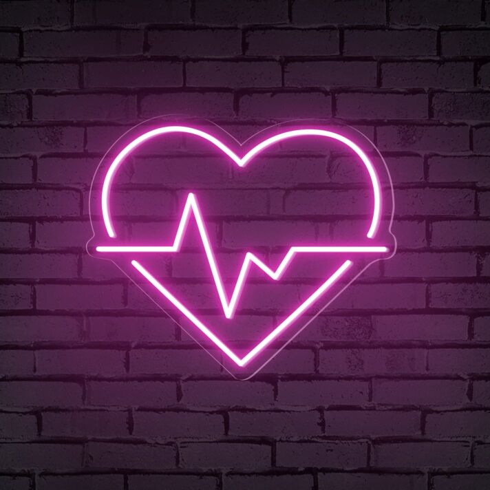 Brighten Up Your Romantic Evenings and Weddings with Heart Wave Neon Sign.