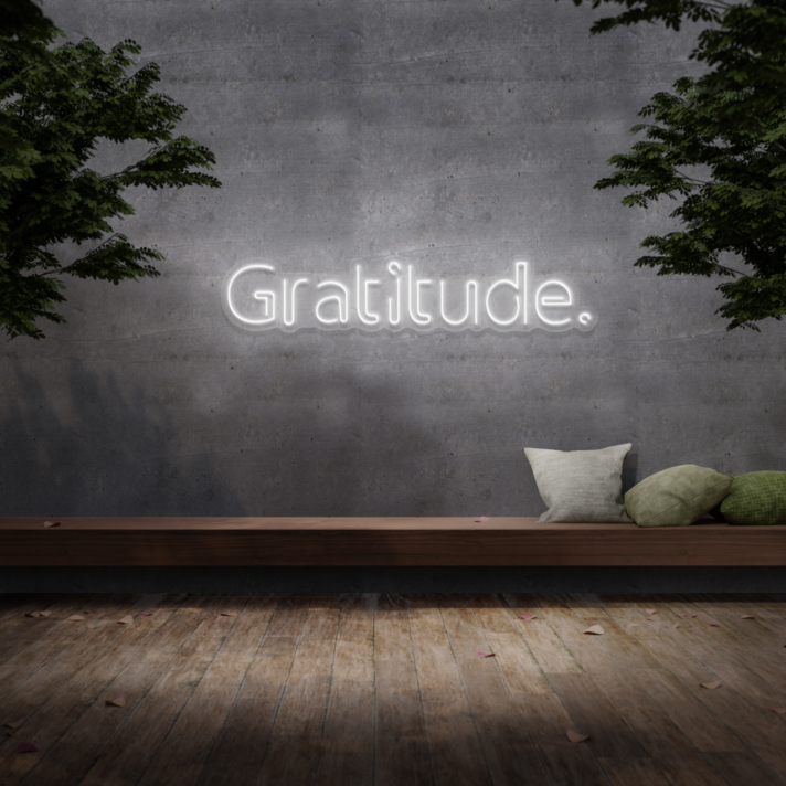 Gratitude' Neon Sign