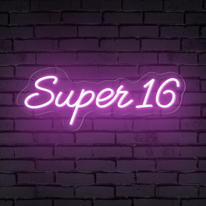 Brighten Up Every Celebration - Super Number Personalized Neon Birthday Sign for Home, Bars, and Special Events