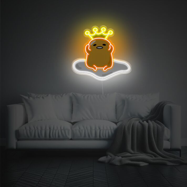 Brighten Your Space: Yolk Boy With Boy LED Neon Acrylic Artwork for Bar, Office, and Trendy Home Decor.