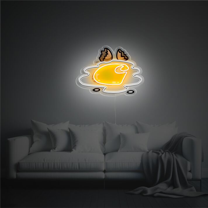 Brighten Your Space: Carhartt Egg LED Neon Acrylic Artwork for Home Decor, Office Ambiance, and Vibrant Bar Settings
