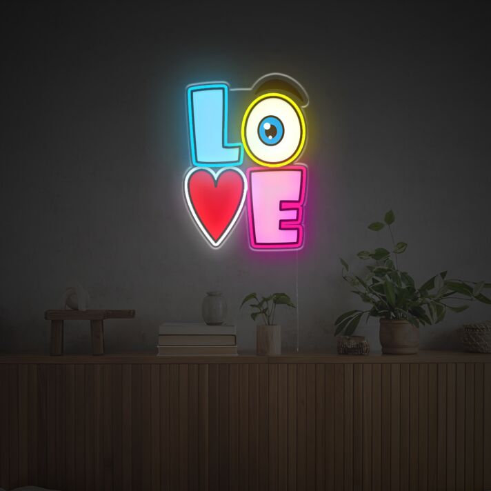 Brighten Your Wedding, Bar, and Home Atmosphere with Creative Funny Love Sign LED Neon Acrylic Artwork.