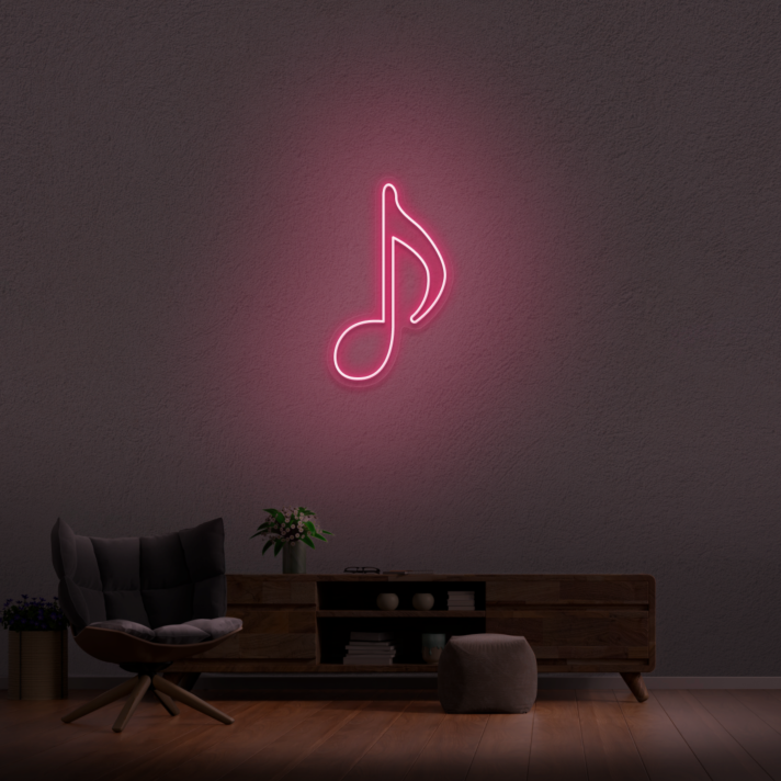 Music Note Neon Sign