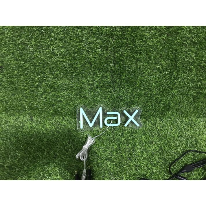 Brighten Your Office, Store, and Bar Ambiance with the Max Blue LED Neon Sign.