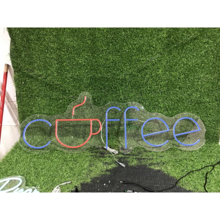 Brighten Up Your Café or Home Kitchen with the Warm Glow of the Coffee With Coffee Cup LED Neon Sign.
