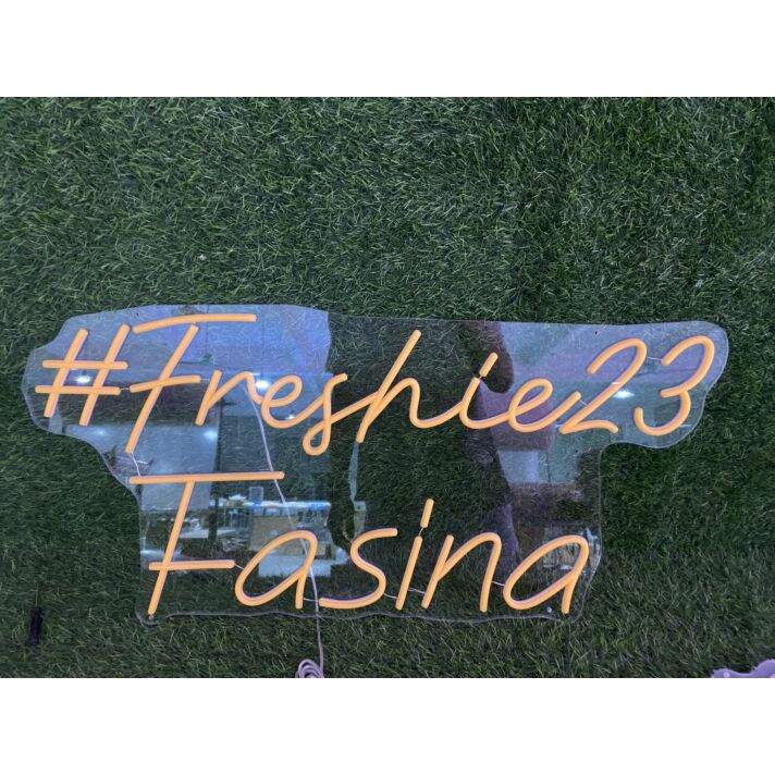 Brighten Up Your Space: Freshie 23 Fasina LED Neon Sign for Bars, Offices, and Wedding Celebrations.