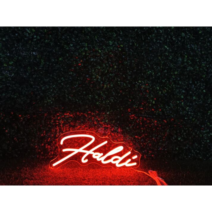 Brighten Up Your Home, Bar, or Wedding Ambiance with the Haldi Red LED Neon Sign