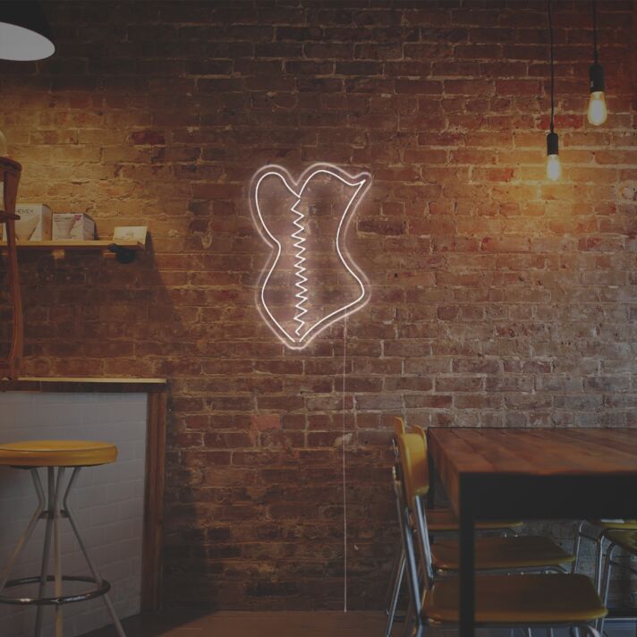 Brighten Up Your Boudoir, Boutique, or Birthday Bash with the Corset LED Neon Sign.