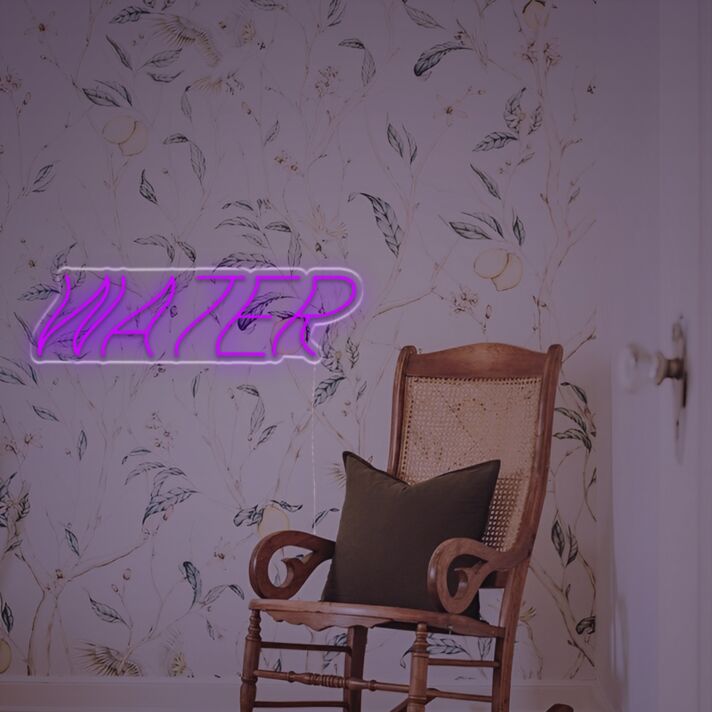 Brighten Up Your Space: Wavy Water LED Neon Sign - Perfect for Home Decor, Bars, Weddings, and Parties