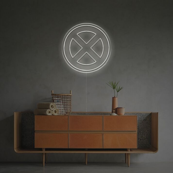 Brighten Up Your Bar, Gaming Room, or Man Cave with the X Men Logo LED Neon Sign.
