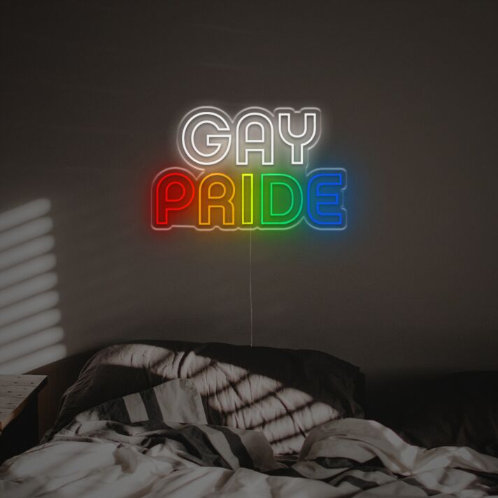 Celebrate Love in Every Space: Gay Pride LED Neon Sign for Home, Office, Bars, Weddings, and Festive Gatherings