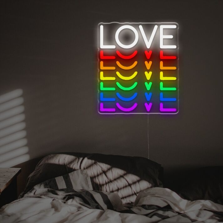 Brighten Your Space in Style: LGBTQ Love LED Neon Sign for Vibrant Weddings, Pride Celebrations, and Chic Home Décor
