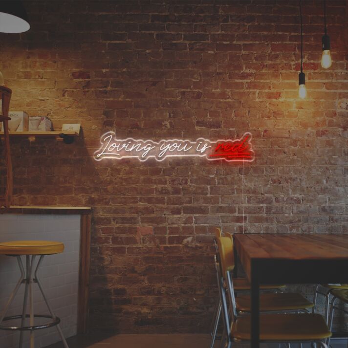 Brighten Your Romantic Evenings and Weddings: Loving You Is Red LED Neon Sign for Unforgettable Moments